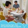 Fisher-Price SpaceSaver Simple Clean High Chair with Wraparound Deep-Dish Tray, Removable Tray Liner, 3 Recline Positions for Toddlers, - 2 of 4