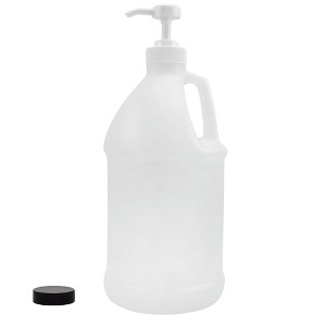 Cornucopia Brands Half Gallon Plastic Jug w/Pump 64oz/2 Quart Bottle w/ Pump Top for DIY Hot Sauce, Soap, Etc - 1 of 4