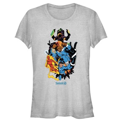 Juniors The Fantastic Four: First Steps Team vs Galactus T Shirt
