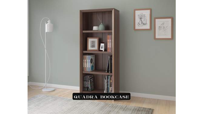 59" Adjustable 4 Shelf Quadra Bookcase - CorLiving , 2 of 7, play video