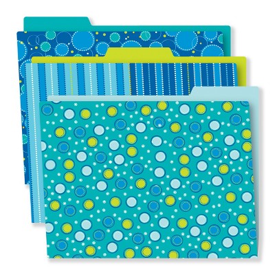 Carson Dellosa Education Bubbly Blues File Folders (6 folders)