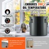 VEVOR Fryer Grease Bucket, 10 Gal Oil Disposal Caddy Stainless Steel Fryer Oil Bucket Rust-Proof Coating, Oil Transport Container, Black - 4 of 4