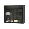 MOEPISY 2-Door Wall-Mounted Metal Storage Cabinet with Tempered Glass Doors & Shelves - 4 of 4
