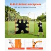 VEVOR 3-IN-1 Lacrosse Goal, 12x9 ft Lacrosse Net with Backstop and Target, Steel Frame Training Nets, Suitable for Youth Adult Training, Orange - 4 of 4