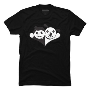 Men's Design By Humans Doggy Friend By graphicganga T-Shirt - 1 of 4