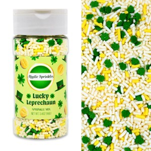 Mystic Sprinkles Lucky Leprechaun Sprinkle Mix 3.4oz Bottle - 1 of 4