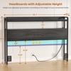 Aheaplus Storage Headboard, Head Board with Charge Station and LED Light - 2 of 4