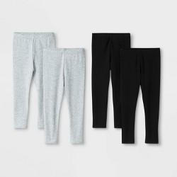Details about    Cat & Jack Toddler Girl Black Leggings With Golden Details Size 3T 