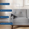 Garvee 65" Loveseat Sofa Couch, Boucle Upholstered Sofa with Wood Legs for Living Room, Bedroom, Office, Grey - 4 of 4