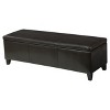 Lucinda Faux Leather Storage Ottoman Bench - Christopher Knight Home - 2 of 4