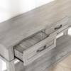 MDF Three Drawer Entryway Table, Hallway Console Table, Storage Table, Wooden Modern Narrow Console, for Living Room - 3 of 4