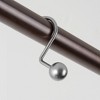 Home Mart Goods 12 Piece Set - Nickel Black Heavy Duty Ball Shower Curtain Hooks Rings Rustproof Metal - 3 of 4