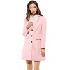 INSPIRE CHIC Women's Notched Lapel Single Breasted Outwear Fall coat - 3 of 4