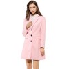 INSPIRE CHIC Women's Notched Lapel Single Breasted Outwear Fall coat - image 3 of 4