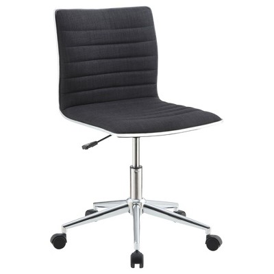 NicBex Adjustable Height Armless Office Chairs with Universal Wheels for Work Study
