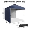 Pop Up Canopy Tent, 10 x 10 Outdoor All Season Waterproof Sun Shade with Wheeled Bag for Parties Events Camping - 2 of 4
