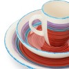 Gibson Home Richvale 12 Piece Round Durastone Dinnerware Set in Red - 4 of 4