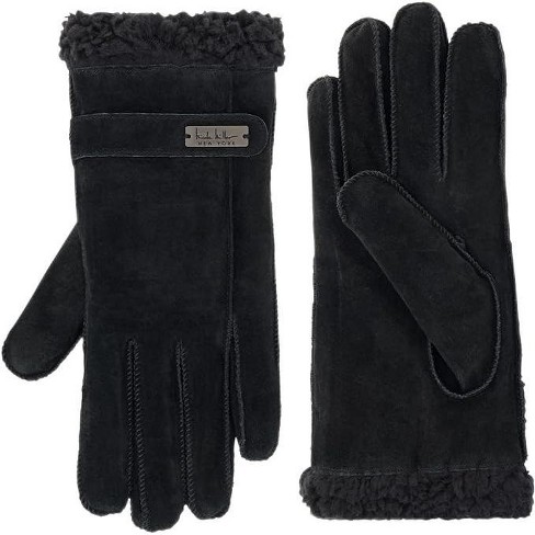 Elastic Cuff Microfleece Gloves (FOR Little and Big Girls) - Anthracite (M/L )