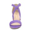 Allegra K Women's Open Toe Crisscross Buckle Ankle Strap Block Heel Sandals - 2 of 4