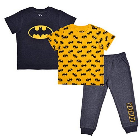 Batman Toddler Boys Vest & Top 3pc Pant Set Size 2T 3T 4T 