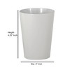 Elegant Decorative Bathroom Tumbler - Nu Steel: Resin Material, 4.5" Height, Spot Clean, 6 oz Capacity - 2 of 3