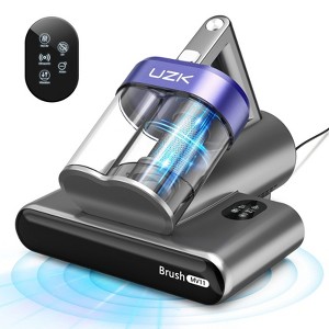 UZK 500W 16Kpa Vacuum Cleaner with UV-C Light, Handheld Vacuums with Heating & Ultrasonic & Anion for Bed Dust Pet Hair, Double-Cup, Purple - 1 of 4