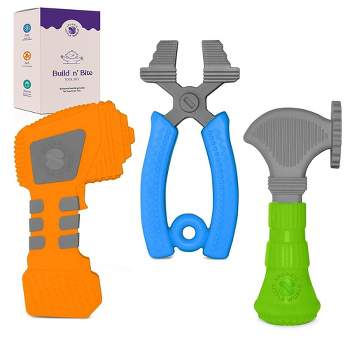 Sperric Teething Toys for Babies 0-6 Months - Kids Tools Set with Hammer, Pliers, Drill