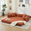 Kumasinova Convertible Sofa Bed,Corduroy Sleeper Couch with 2 Pillows,Modular 3-Seater Sofa Futon Couch for Living Room,Office,Apartment - 2 of 4