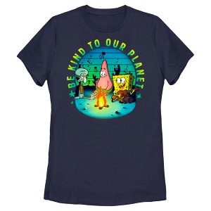 Women's SpongeBob SquarePants Be Kind to Our Planet T-Shirt - 1 of 4