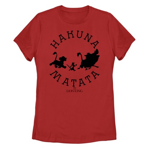 Women's Lion King Hakuna Matata Means No Worries T-Shirt - image 1 of 4