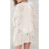 Womens Crochet Knit Cardigan Loose Fit Lightweight Cardigan All Season Cardigan Plus Size Cardigan S-5XL - 2 of 3
