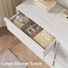 Dresser Chest of Drawers, Modern Double Dresser Organizer with Concave Handles, Wooden Chest of Drawers for Bedroom - 4 of 4