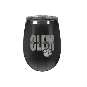 NCAA Clemson Tigers 10oz Onyx Wine Tumbler - 1 of 3