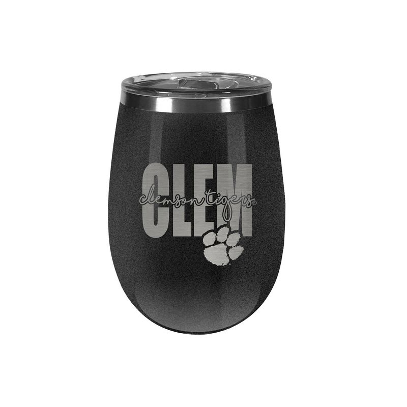 NCAA Clemson Tigers 10oz Onyx Wine Tumbler, 1 of 2