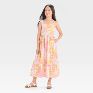 Girls' Sleeveless Spring Knit Maxi Dress - Cat & Jack™ - 1 of 3
