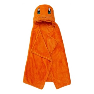 Pokemon Charmander Kids' Hooded Blanket - 1 of 4
