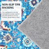 Washable Vintage Rug Non Slip Low Pile Rug Soft Retro Throw Floor Cover Foldable Indoor Carpet for Living Room Bedroom Playroom Nursery - 4 of 4