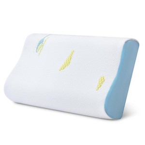 Dyonery 12" x 20" Memory Foam Pillow for Sleeping, Small Travel Pillow, Adjustable, Breathable and Soft Pillow - 1 of 4