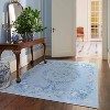 Ruggable Washable Bridgerton Aubrey Hall Garden Rug Blue - 2 of 2