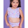 RuffleButts Girls UPF50+ Waterfall Tankini - 3 of 4