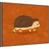 Amanti Art Sonny the Hedgehog Running In Cowboy Boots by Anyone Can Yeehaw Canvas Wall Art Print Framed - 2 of 4