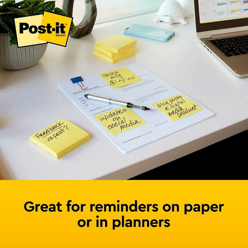 Post-it Notes 3  x 3  Canary Yellow 1 Pad 394221, 3 of 7