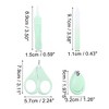 Unique Bargains Children Portable Nail Clippers Set Toenail Clippers 3.11"x2.24"x0.39" Green 1 Set - 4 of 4
