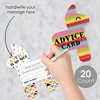 Big Dot of Happiness Let's Fiesta - Pinata Wish Card Fiesta Baby Shower or Bachelorette Party Activities - Shaped Advice Cards Game -Set of 20 - 2 of 4