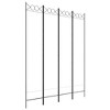 vidaXL 4-Panel Room Divider White 63"x78.7" Fabric - 2 of 4