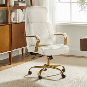Norbert Mid-century Ergonomic 360-degree Swivel Office Chair with Lumbar Support | HULALA HOME - 1 of 4