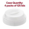 Smarty Had A Party 9" Clear Round Plate Disposable HIPS Dome Short Lids (125 Lids) - 4 of 4