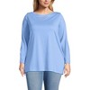 Lands' End Women's Supima Cotton Adjustable 3/4 Sleeve Boatneck Tunic - 4 of 4