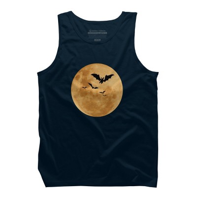 Men's Design By Humans Halloween - Moon By MonkeyStore Tank Top