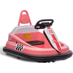 Baby Bumper Car,6V Electric Ride On Car with 360°Spin for 3-6 Years,2-Speeds,Lights,Music & Horn - 1 of 4